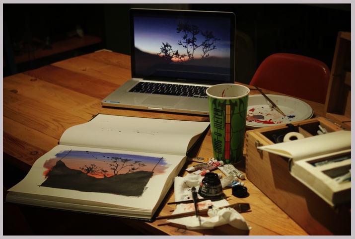 Day 311 / Ink + Watercolor